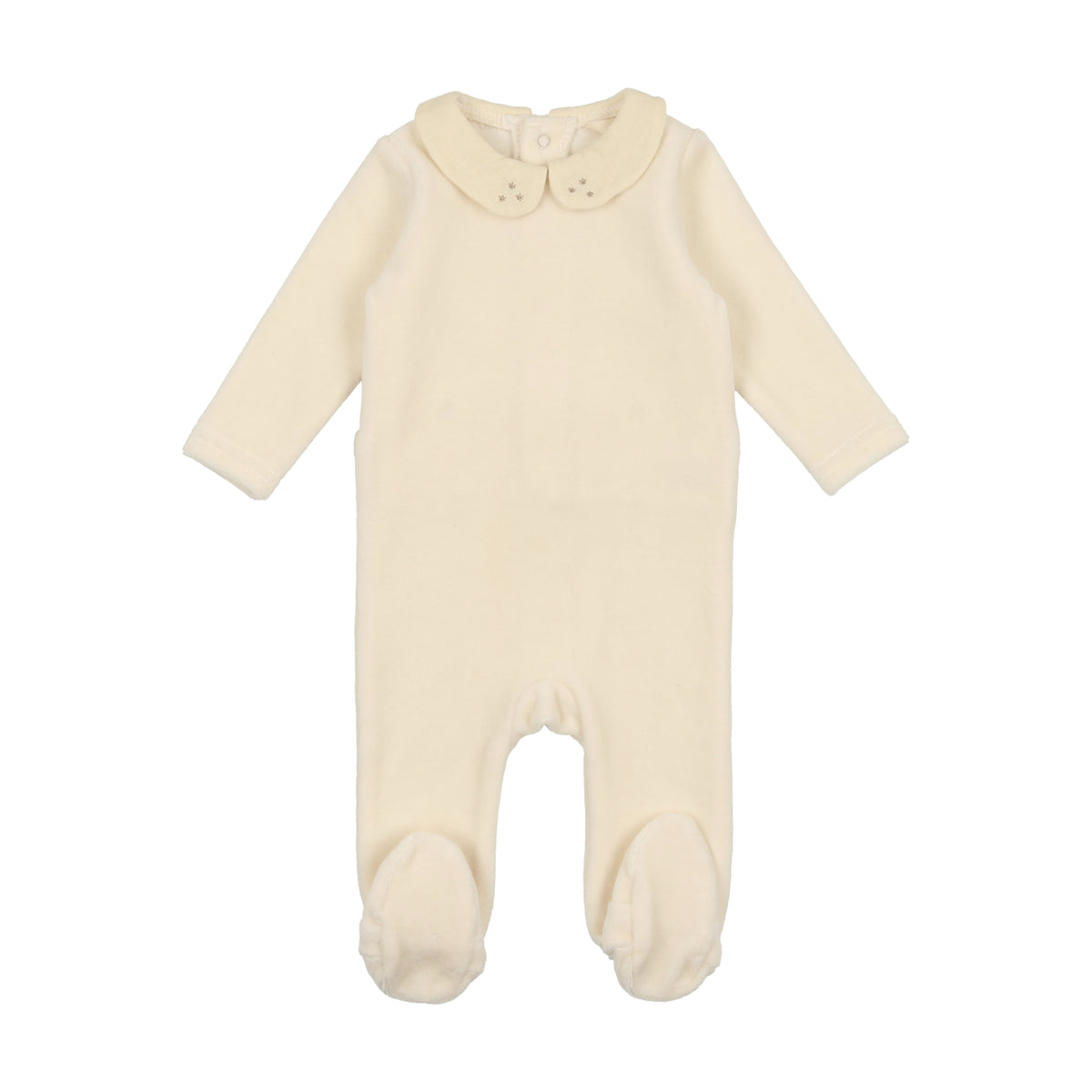 Velour Collar Footie