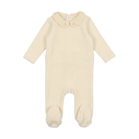 Velour Collar Footie