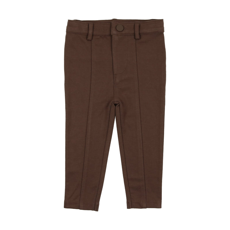 Knit Stretch Pants with Seam