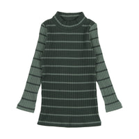 Stripe Mockneck