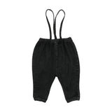 Bubble Suspender Pants - Black