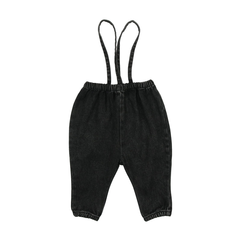 Denim Suspender Pants