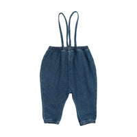 Denim Suspender Pants