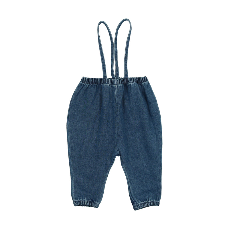 Denim Suspender Pants