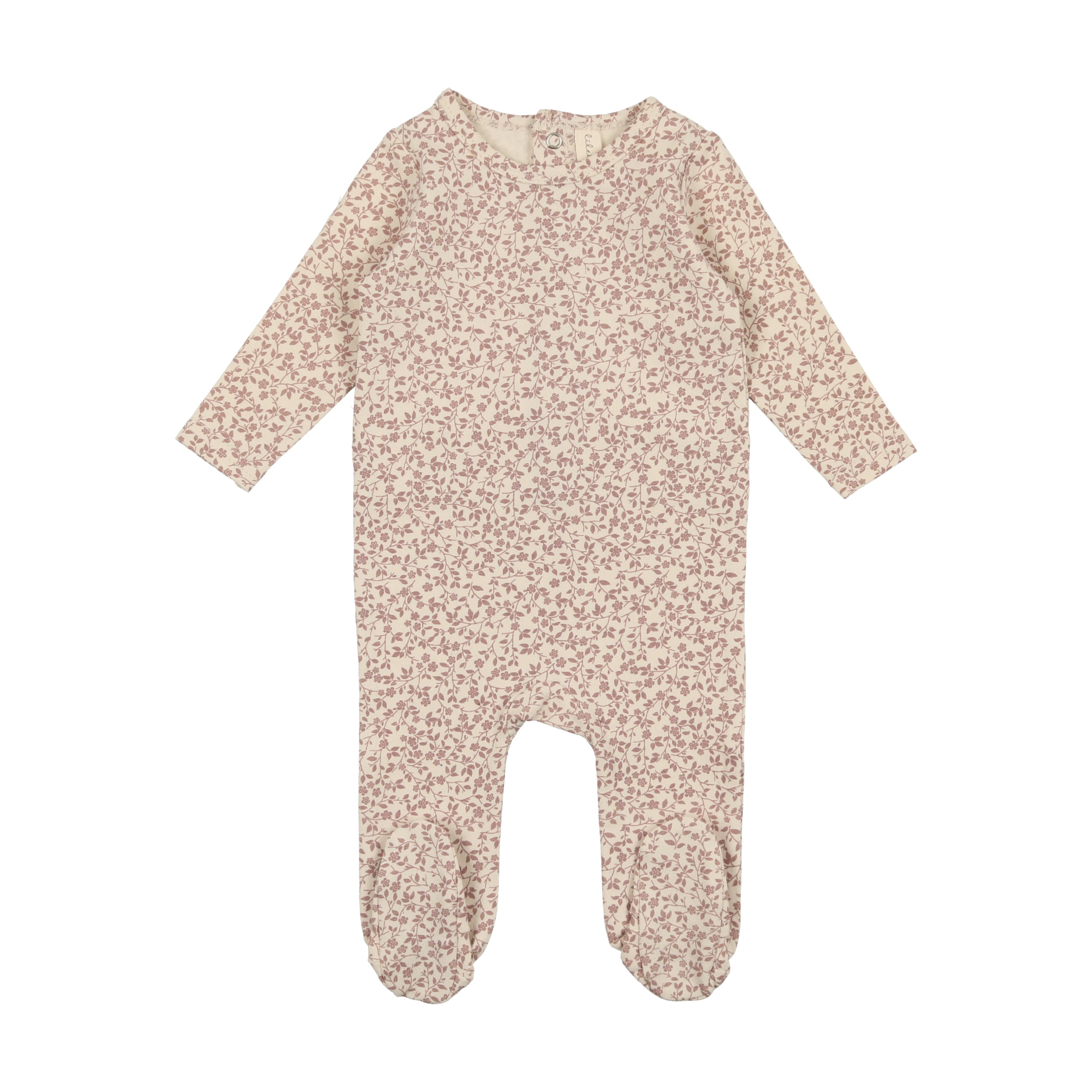 Lil Legs Printed Footie French Blue Floral Lil Legs Printed Footie French Blue Floral