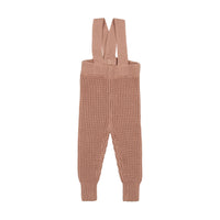 Long Knit Waffle Overalls