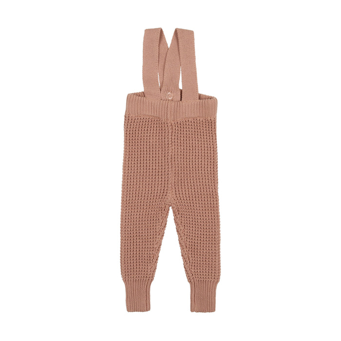 Long Knit Waffle Overalls