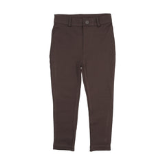 Ponte Pants Without Seam-Chocolate Brown