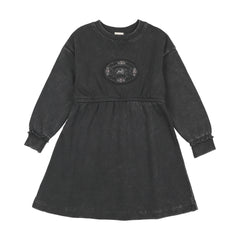 Stitch Studio Sweatshirt Dress-Off Black