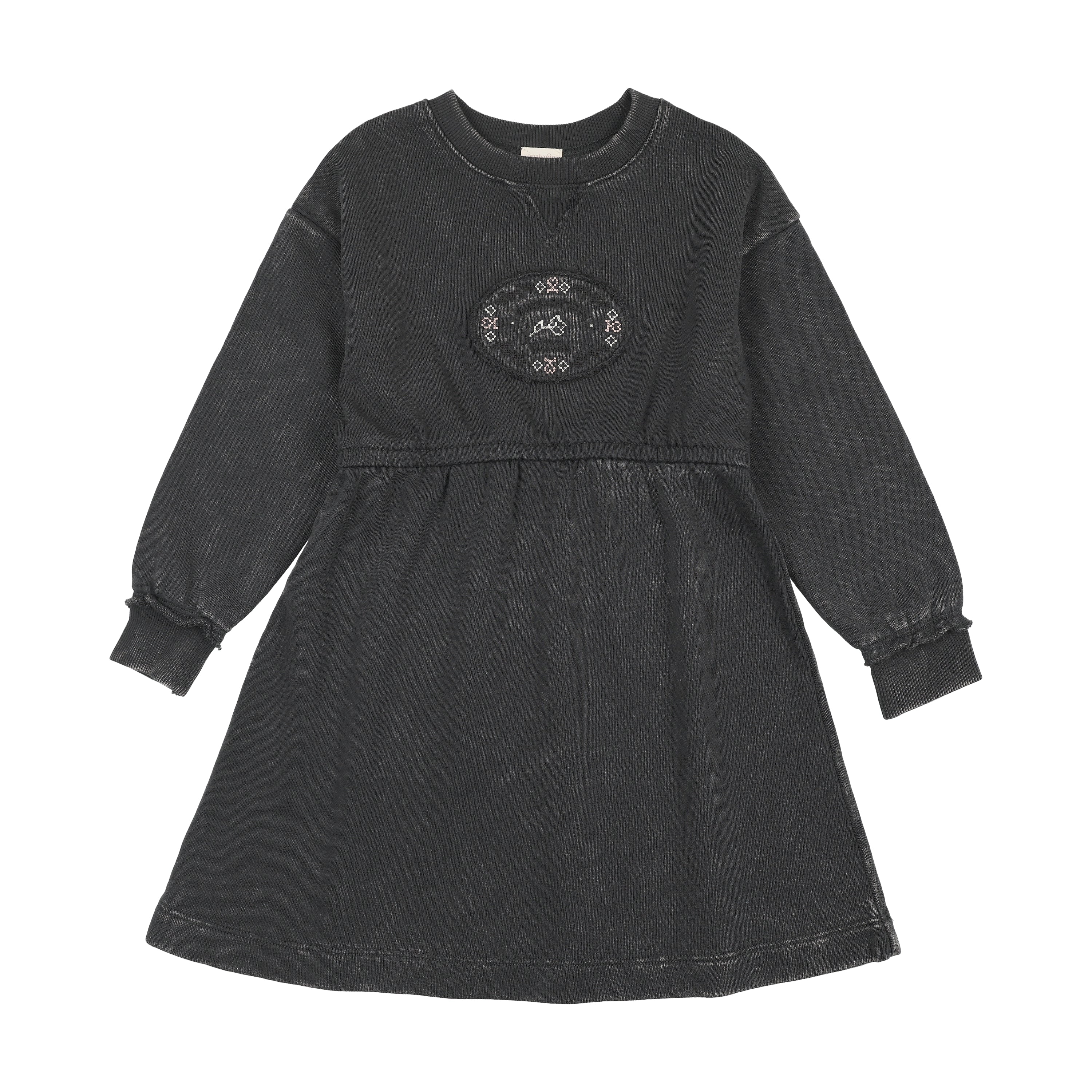 Stitch Studio Sweatshirt Dress-Off Black