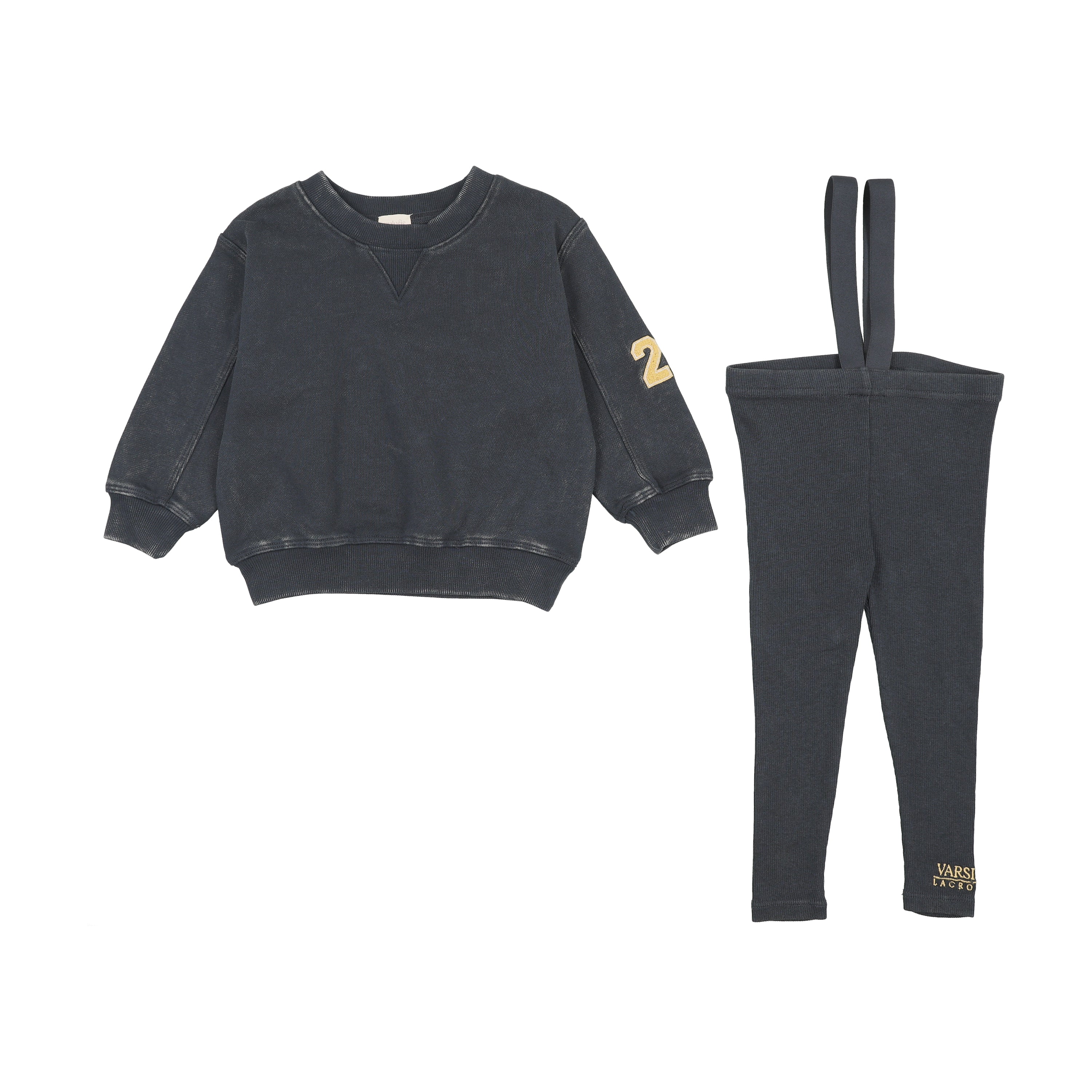 Wash Toddler Suspender Set-Navy