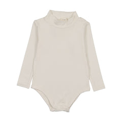 Bamboo Mockneck Onesie-Cream