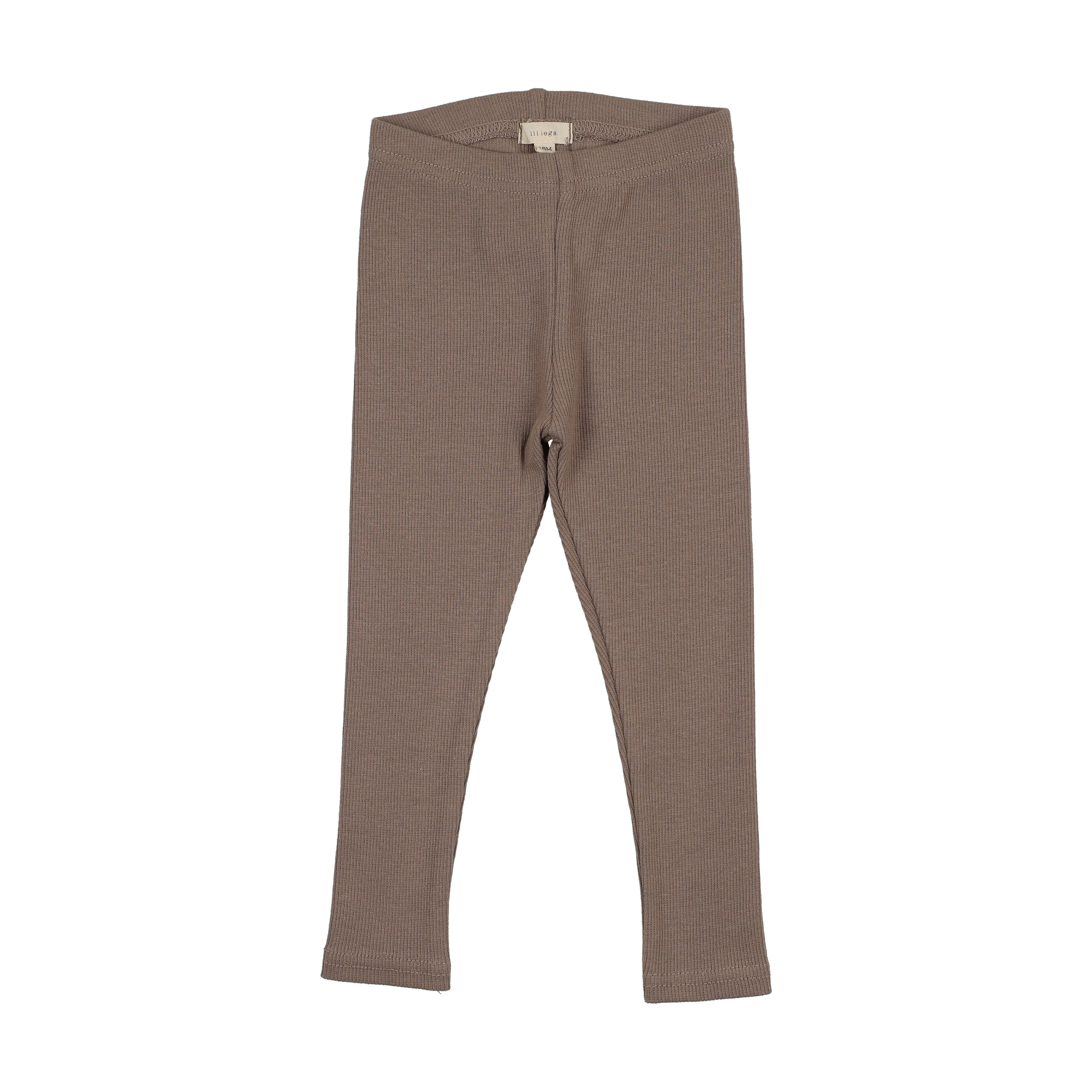 Ribbed Leggings-Misty Oat