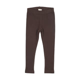 Ribbed Leggings-Chocolate Brown