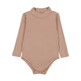 Bamboo Mockneck Onesie-Dusty Pink