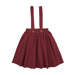 Suspender Skirt-Vintage Red