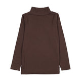 Bamboo Mockneck-Chocolate Brown