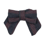 Denim-Day-Bow-Clip-Linear Denim Print