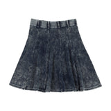 Panel Skirt - Dark Wash