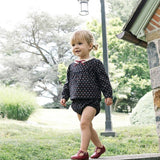 Home Garden Toddler Girls Set-Navy Print