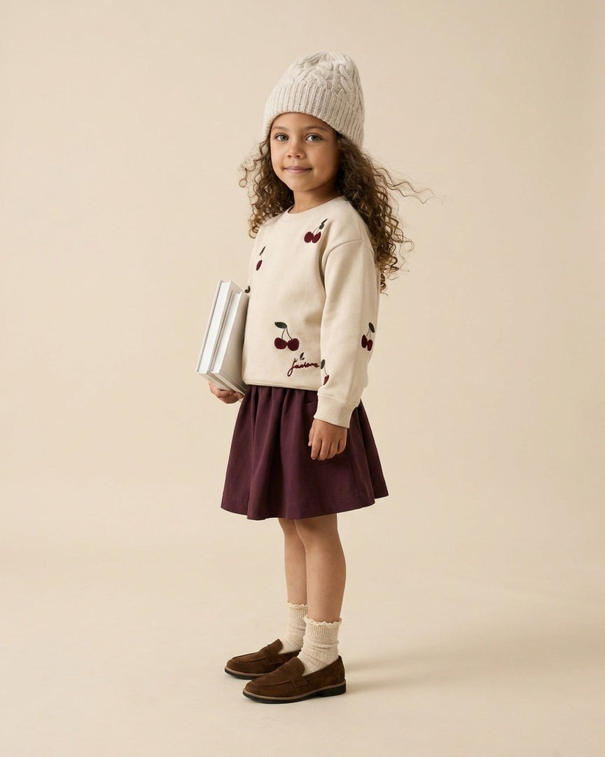 Cherry Patch Sweatshirt Set