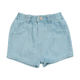DENIM SHORTS - Light Wash