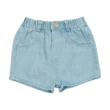 DENIM SHORTS - Light Wash