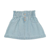 Paperbag Skirt - Light Wash