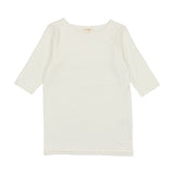 Bamboo Tee Three Quarter Sleeve - Winter White