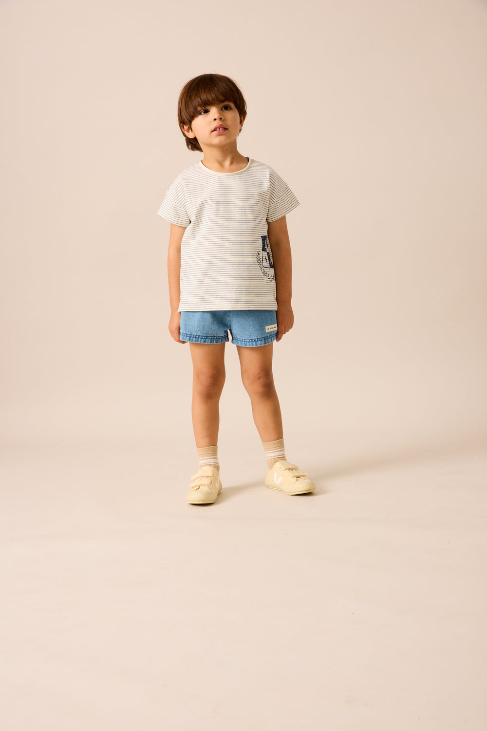 Denim City Boys Tee-Blue Stripe