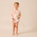 Sunny Blossom Flutter Romper-Bud Pink