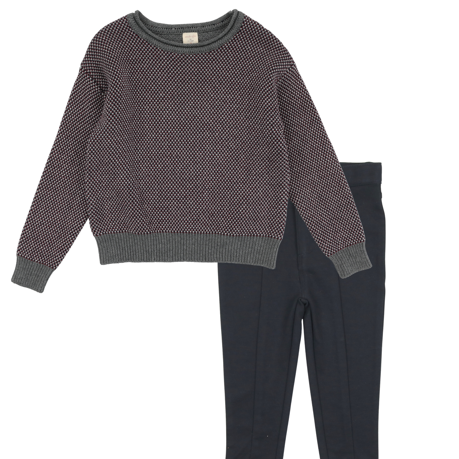Multi-knit Sweater Set