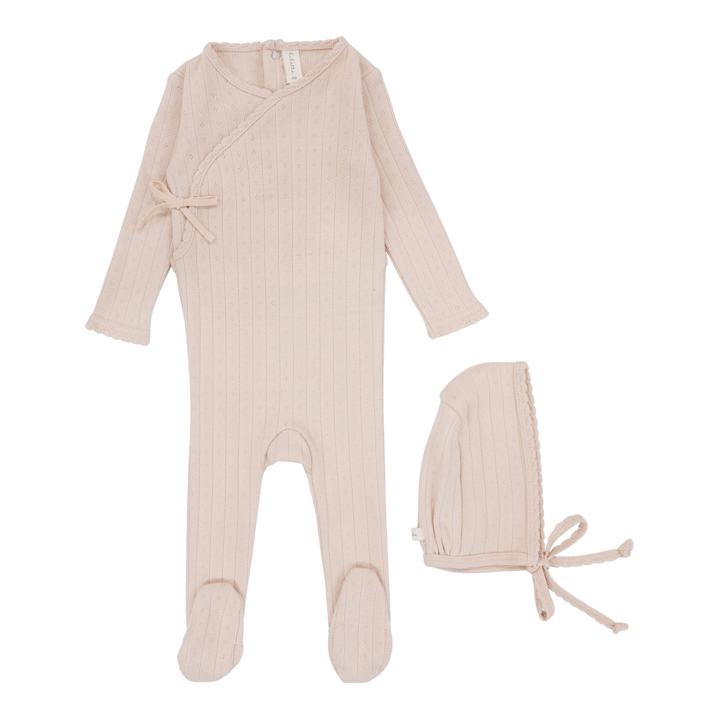 Fine Pointelle Footie Set
