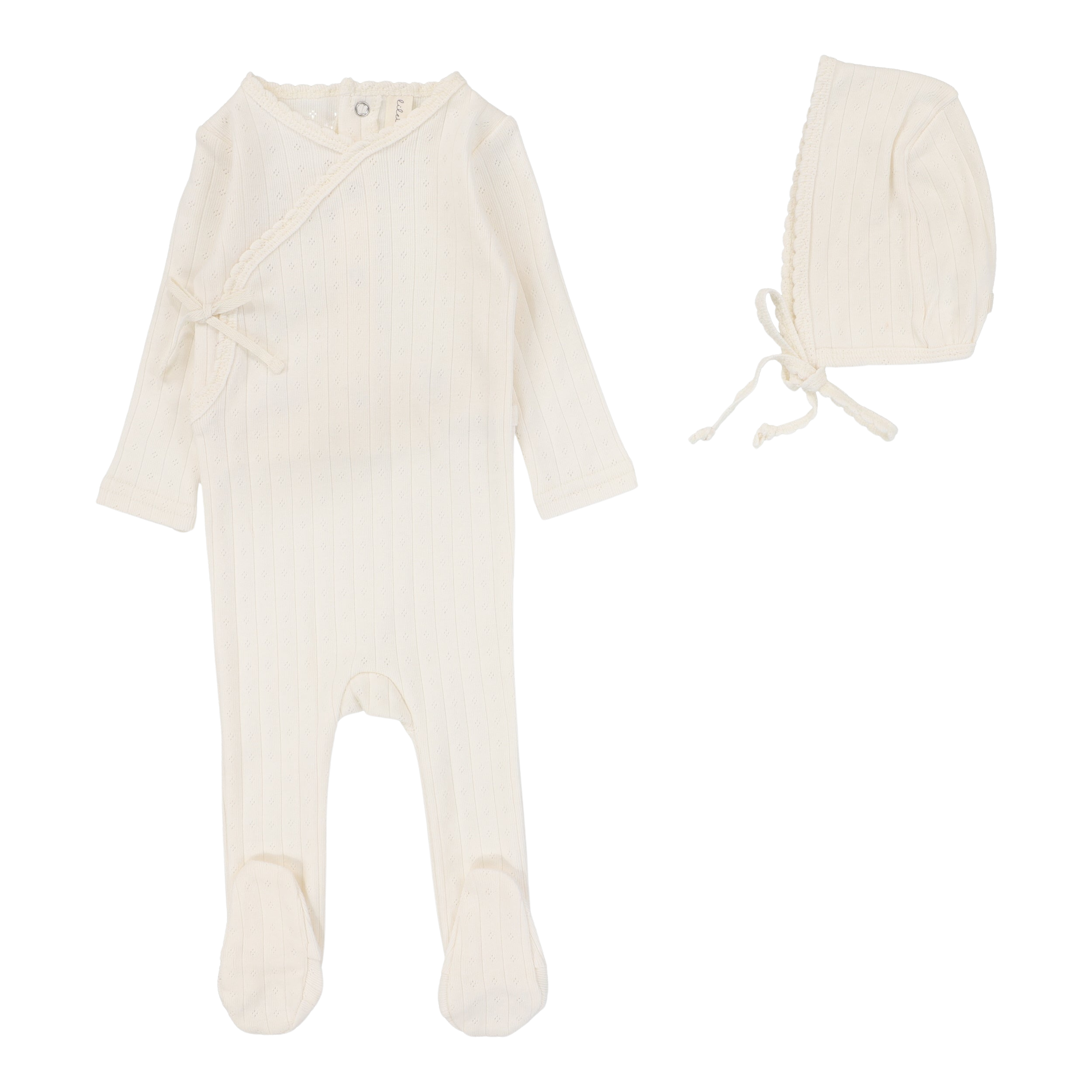 Fine Pointelle Footie Set