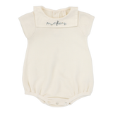 Knit Collar Romper