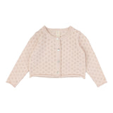 Knit Pointelle Cardigan - Petal