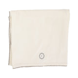 Emblem Embroidered Blanket - Cream/Oat