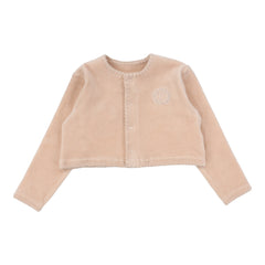 Velour Cardi - Dusty Pink