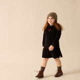 Velour Dress-Black