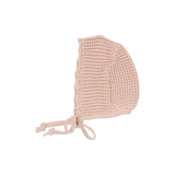 Chunky Knit Bonnet - Dusty Pink