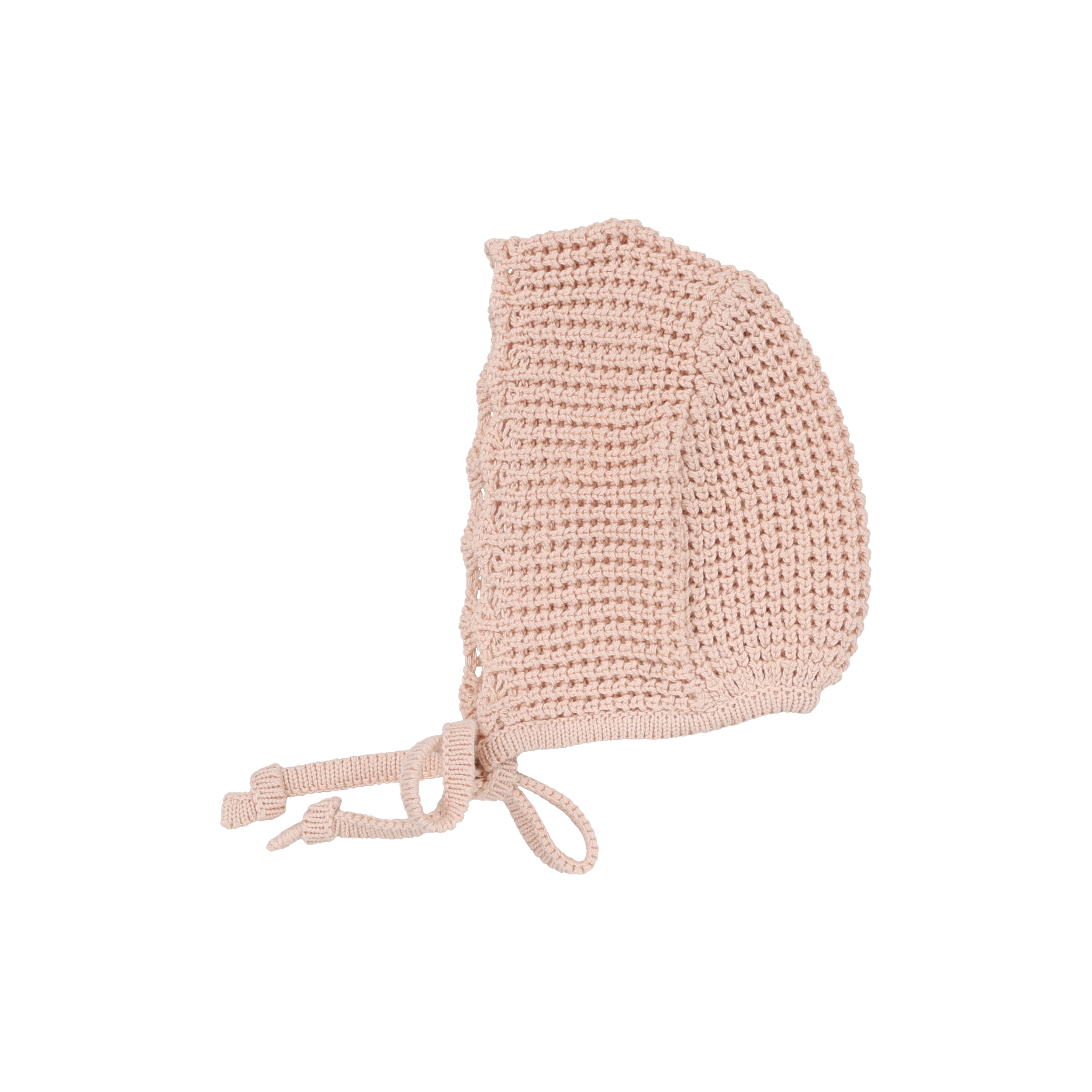Chunky Knit Bonnet - Dusty Pink