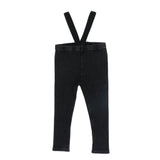 Suspender Leggings - Black Wash
