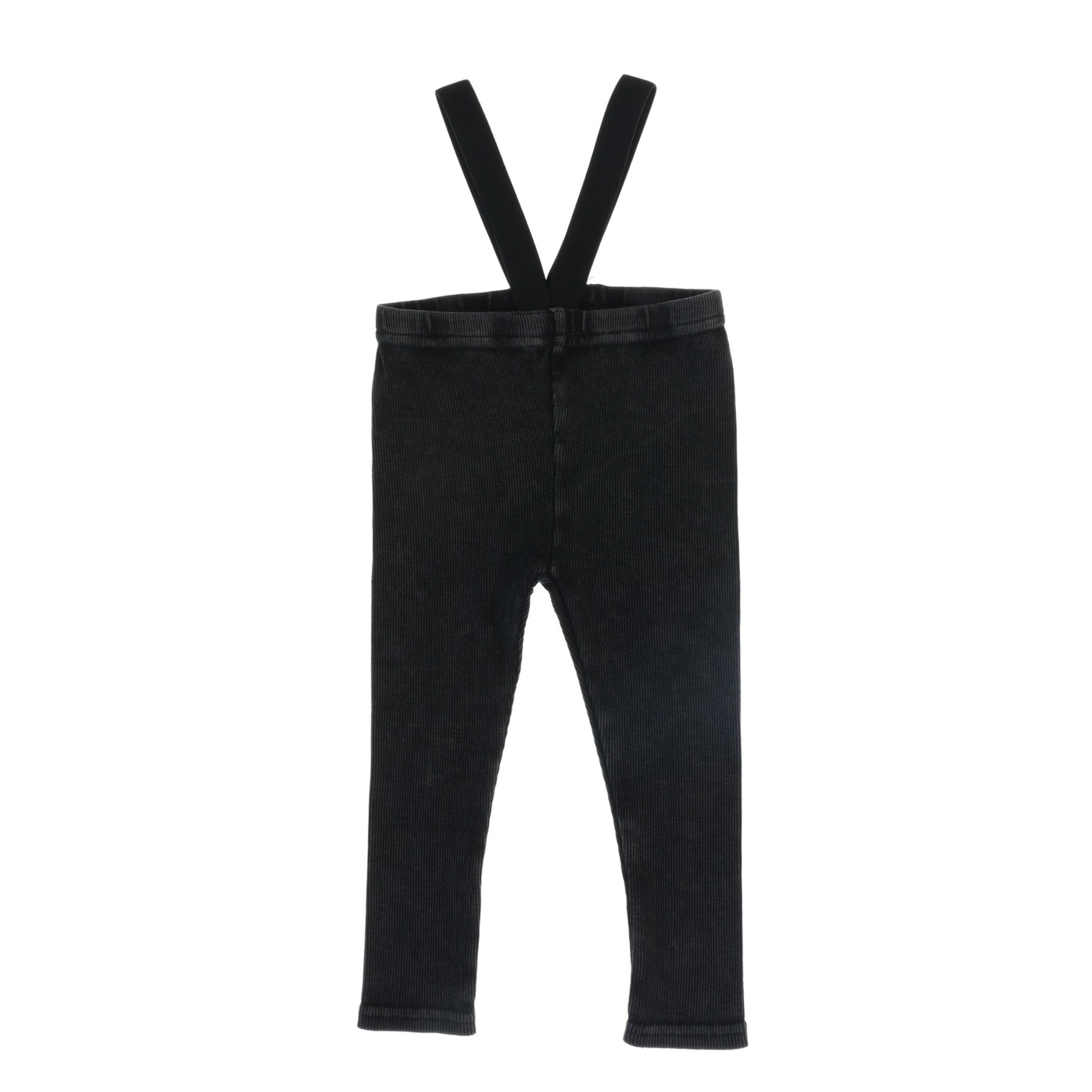 Suspender Leggings - Black Wash