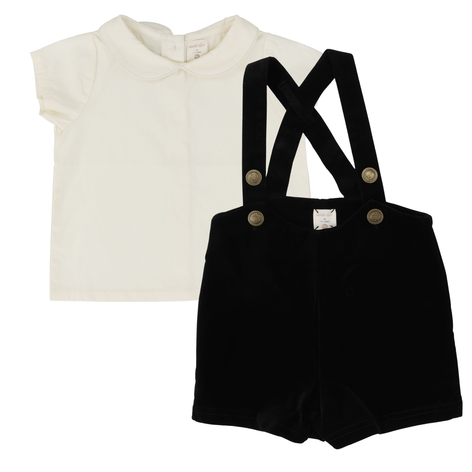Velour Overalls Set