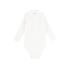 Ribbed Mockneck Onesie - Off White