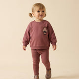 Doll Sweatshirt Set-Vintage Pink