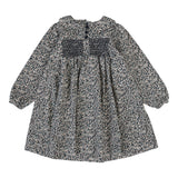 Daisy Floral Dress-Dusty Blue