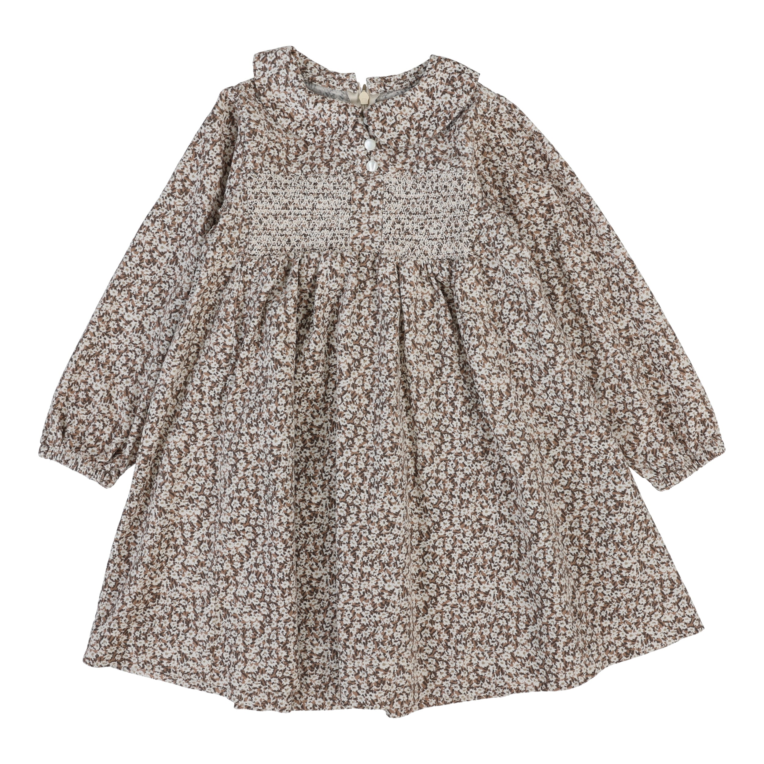 Daisy Floral Dress-Dusty Pink