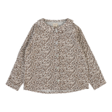 Daisy Floral Blouse-Dusty Pink