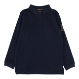 Plaid Detail Polo-Navy